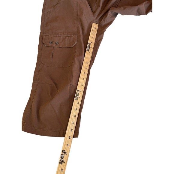 Marmot Capri Pants‎ 6 Womens Brown Cargo Pockets Cropped Beth Rodden Outdoor - Picture 14 of 16